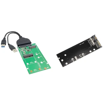 

USB 3.0 to Sata 22Pin 2.5 Inch Hard Disk to 2 in 1 Combo Adapter & New Ssd to Sata 6.0Gbps Adapter Converter Card