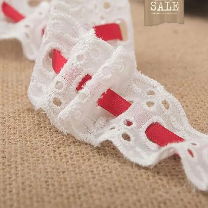 Quality 3cm Cotton Hem Lace Embroidery Diy Handmade Accessories Lace