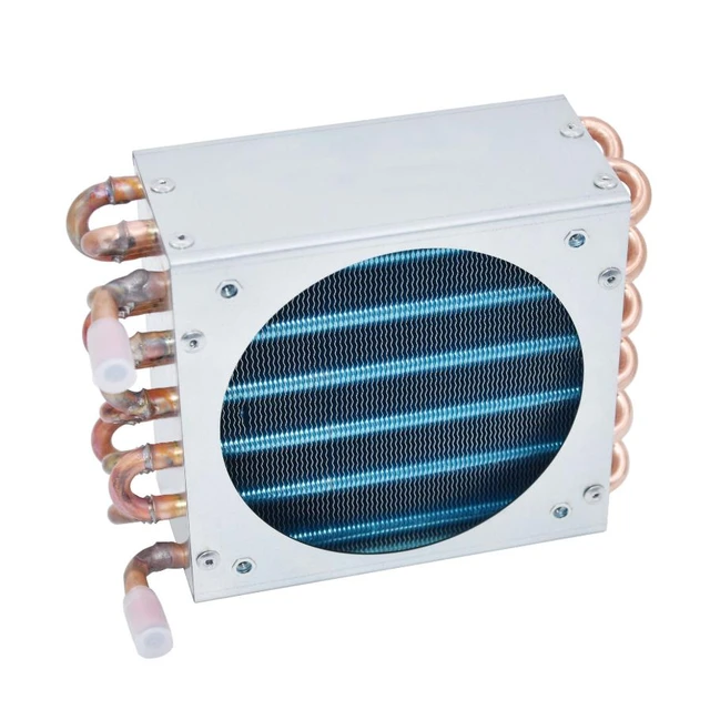 Radiador pequeño para refrigerador, tubo de cobre, aleta de aluminio,  intercambiador de calor, condensador, congelador - AliExpress