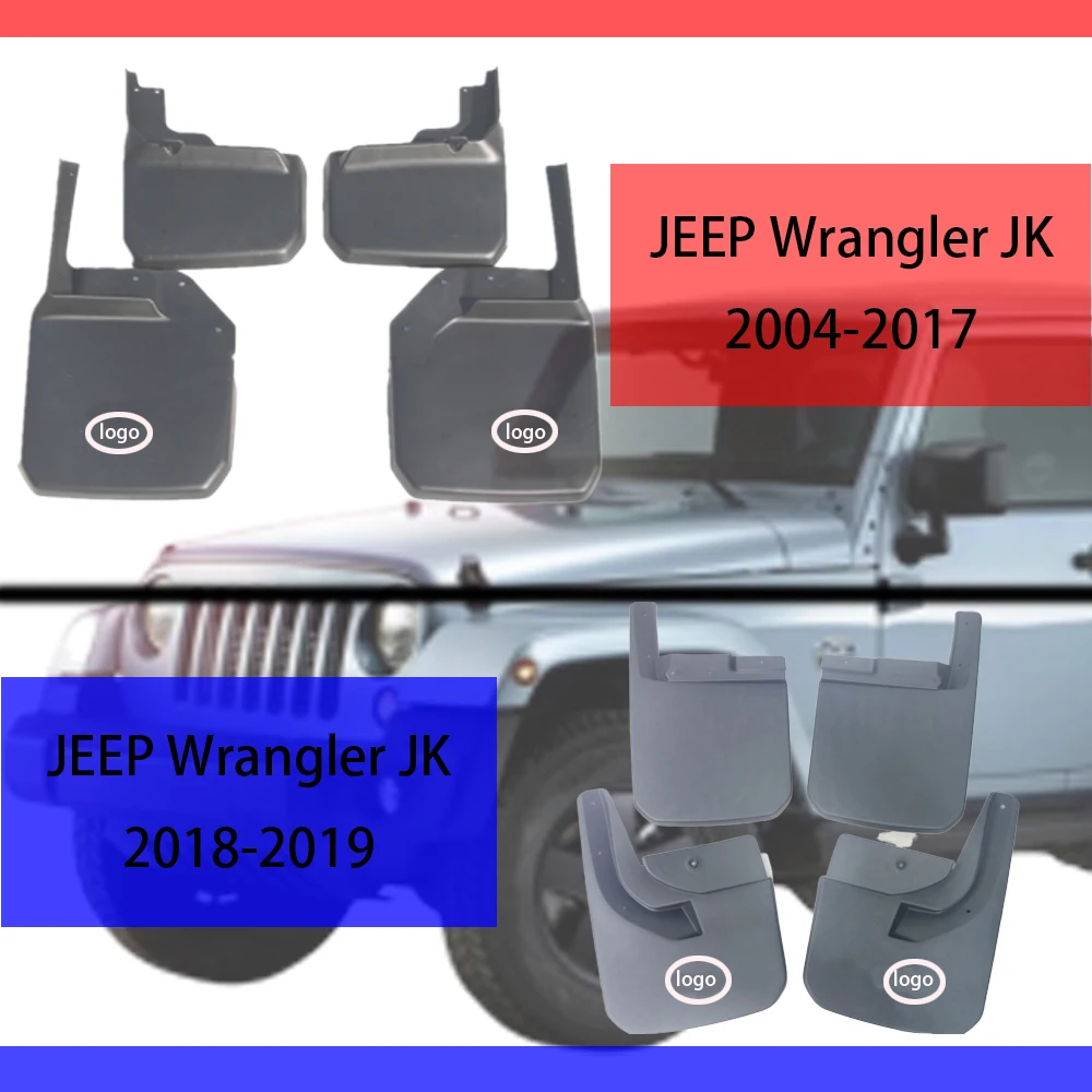 

For Jeep Wrangler JK 2004-2019 Mudguards Mud Flaps Splash Guards Fenders Wrangler Mudguard car-fenders car accessories 4 pieces