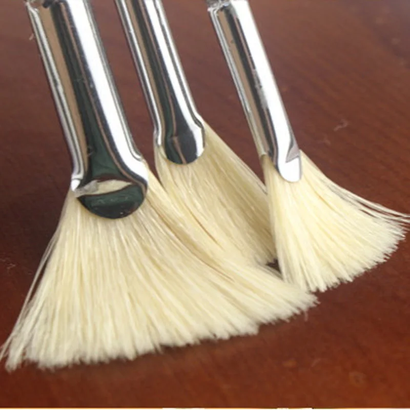 3pc Tail Fan Pen Brush Bristle Gouache Watercolor Pen Watercolor Painting Acrylic Painting