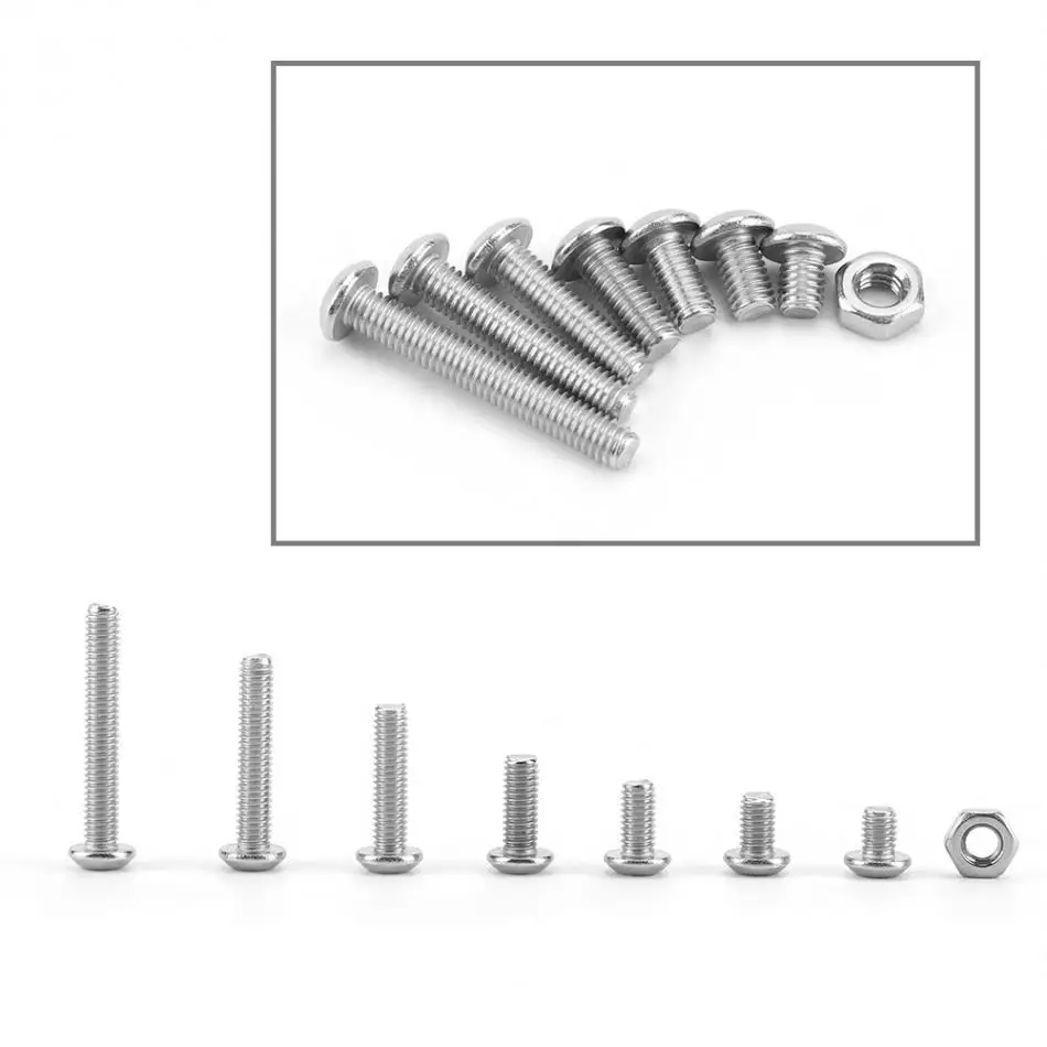 Sistema Britânico, Sistema Americano, Cabeça de Pan Cruz, 4-40, 280Pcs