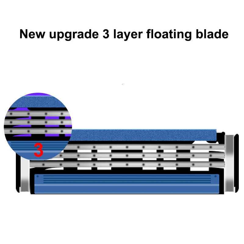 Gillette Vector 3 Original Shaving Razor 1 Handle With 3 Razor Blades For Safety Male Shaving 4