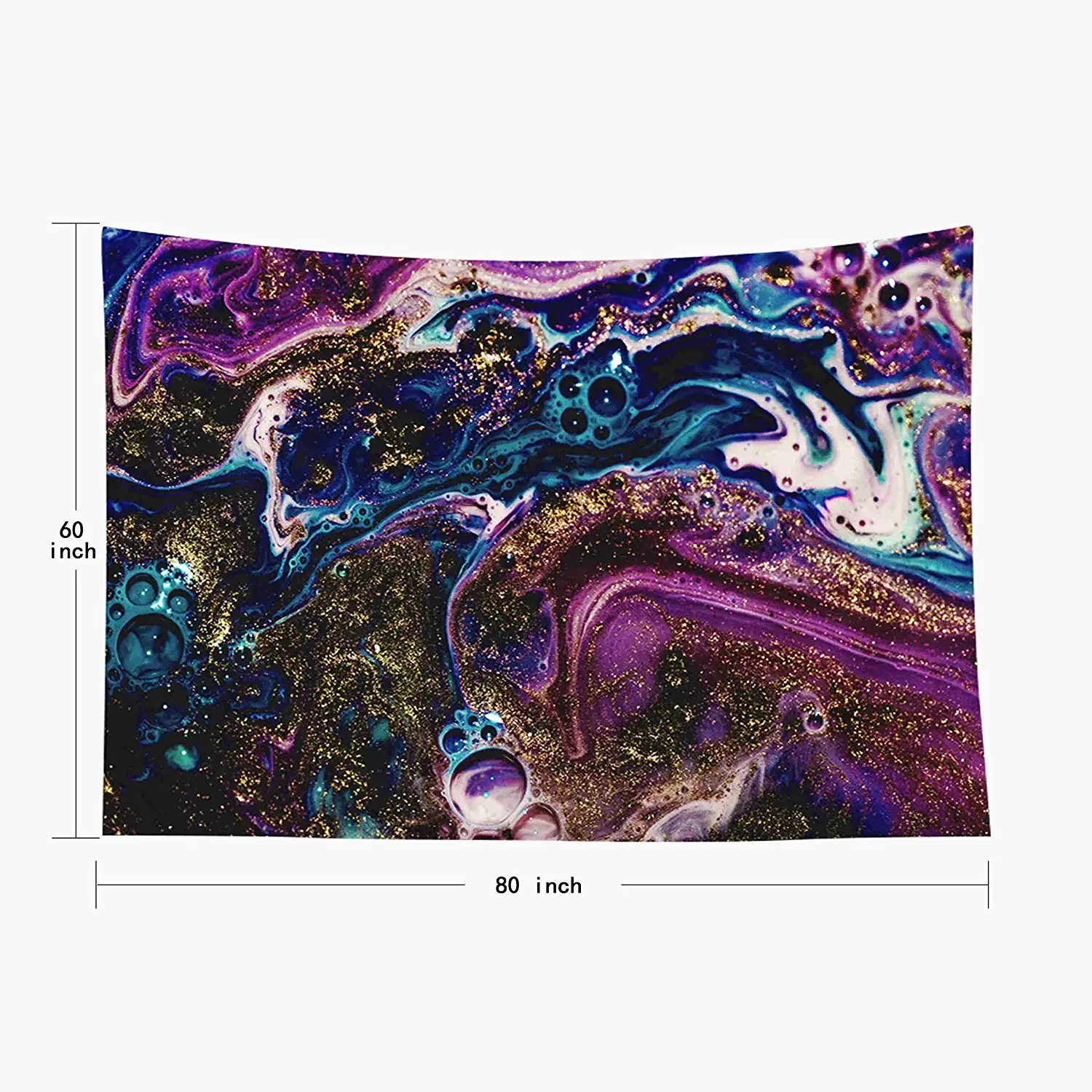 Гобелен для гостиной Dorm Painting Geode Artist произведение искусства Аквамарин роскошь в восточном стиле красивый камень