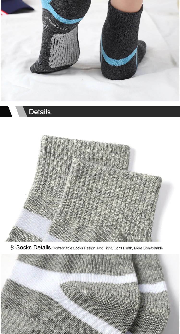 High Quality 5 Pairs Lot Men's Cotton Socks Black Sports Socks Casual Run Summer Socks Men Breathable Male Sock Sokken Size38-43