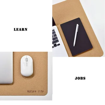 

Eco-Friendly Cork Double-Sided Office Desk Mat Mouse Pad Smooth Surface Soft Desk Protector for Office Home Gaming UY8