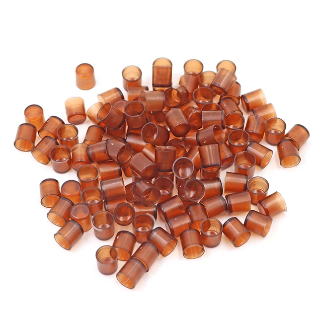 60 db Méhkirálynő Tenyésztés Új Műanyag Barna Színű Cellák Ketrecek Szoba Csésze Cella Ketrec Méhek Szerszámok Méhészkészülékek S - Image 3