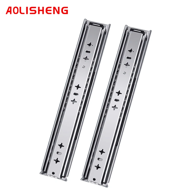 

Drawer Runners Ball Bearing Heavy Duty Three Fold Full Extension Slide Rail