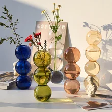 Creative Home Decor Glass Vase Room Decor Crystal Vase Modern Hydroponic Plants European Fresh for Weddings Events Parties Decor