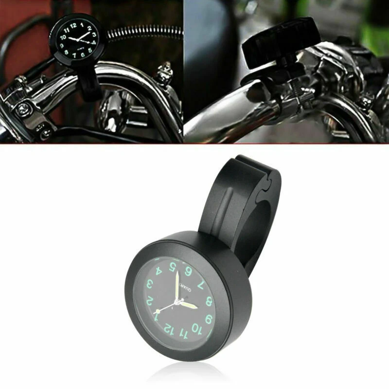 Мини мотоцикл руль бар крепление цифровой циферблат часы Датчик времени часы водонепроницаемый мотоцикл, мотоцикл цифровые часы
