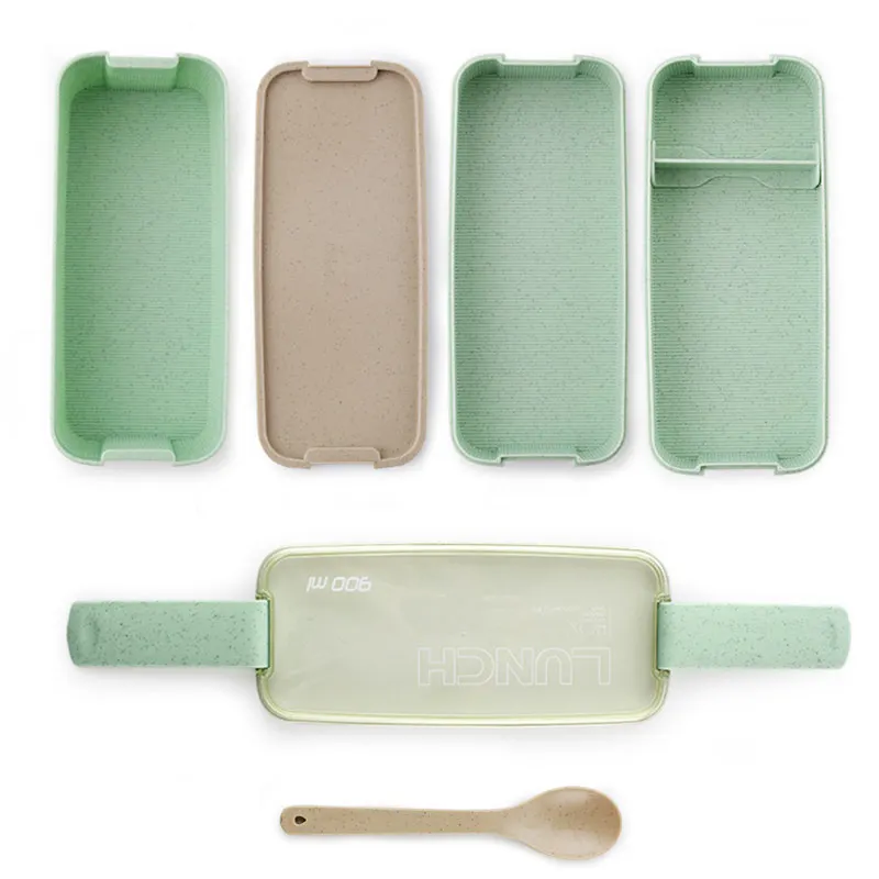 3 слойный креативный пластиковый Ланч бокс контейнеры для еды микроволновые Bento