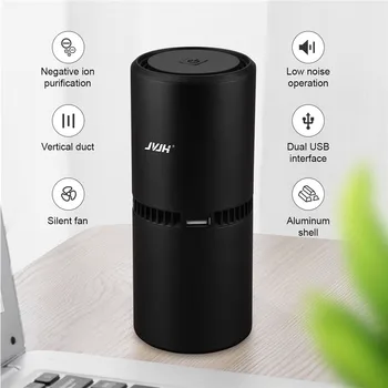 

USB Car Air Purifier Negative Ions Air Fresher Deodorizer Ozone Ionizer Air Cleaner Smoke Formaldehyde Remover For R Home Office