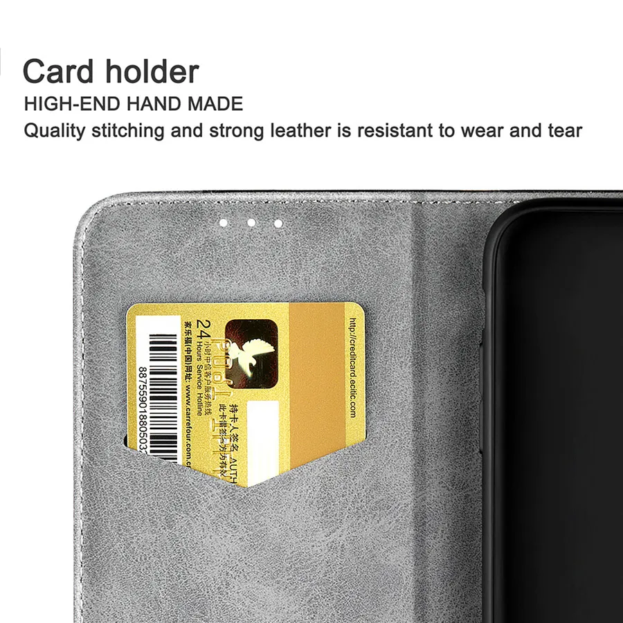 Чехол-книжка из искусственной кожи для Iphone Xs Max Xr, Магнитный чехол-книжка для Iphone 8, 7, 6, 6s, X Plus, 5, 5S, Se, держатель для карт, подставка, чехол