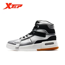 Xtep Men High-top Skateboarding Shoe Waterproof Outdoor Lace-up Sport Sneakers Women Synthetic PU Leather Shoes 981418316223