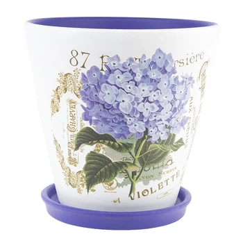 

Flower pot with pallets Lilac hydrangea