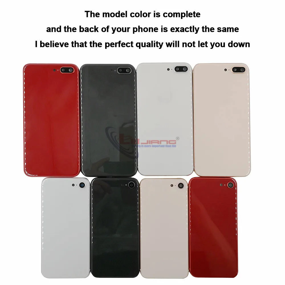 Высококачественная задняя крышка для iphone 8, 8 Plus стекло задняя крышка Батарейная дверь средняя рама шасси с установочным инструментом