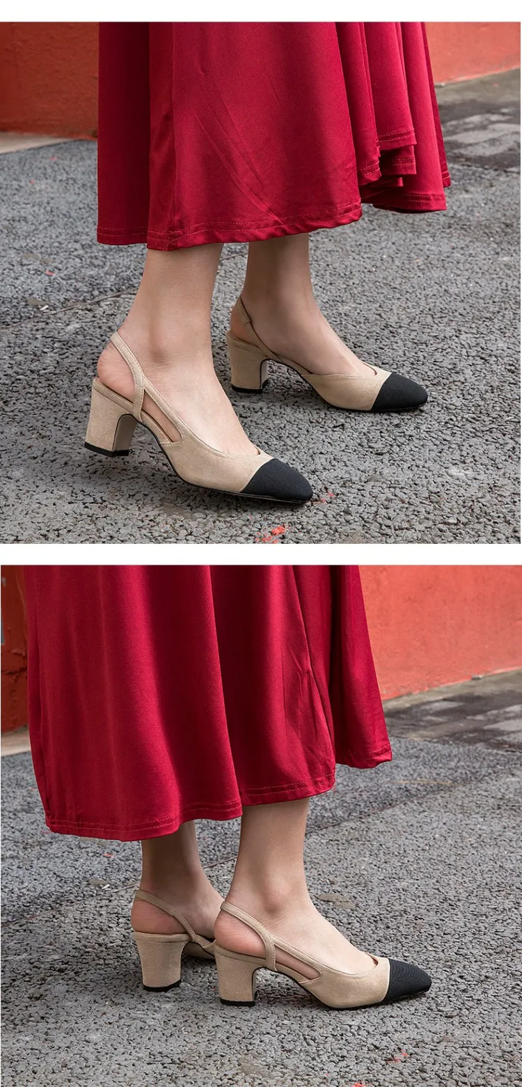 LOVIRS/женские классические туфли-лодочки из натуральной кожи; удобные туфли-лодочки на толстом каблуке с круглым носком; женская обувь