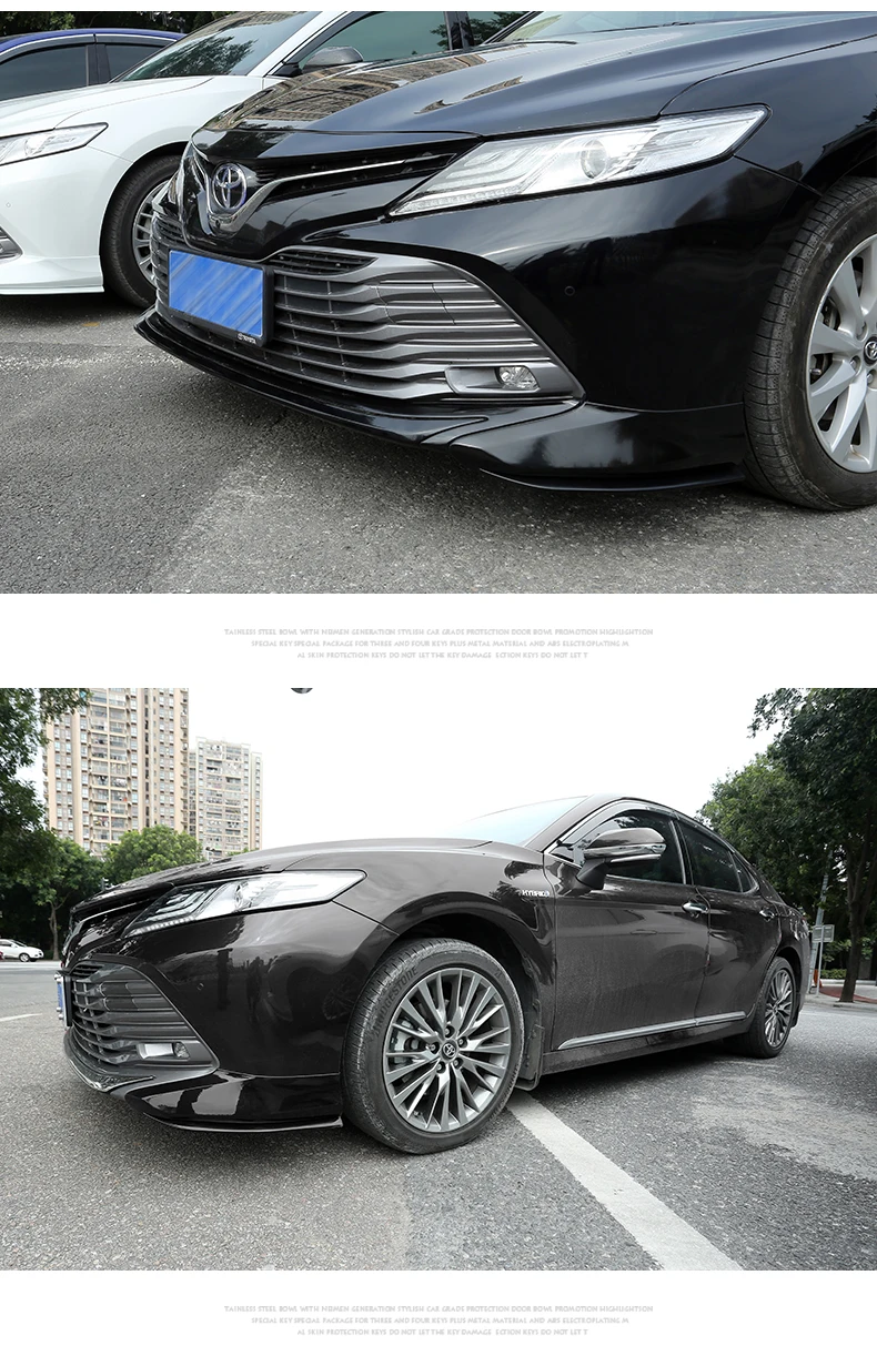 Автомобильный Стайлинг для Toyota Camry бампер Передняя Губы угловая отделка переднего бампера бар