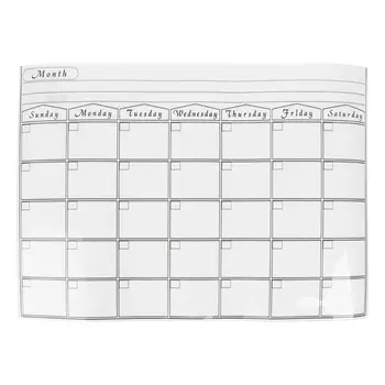 

Magnetic Refrigerator Wall Art Sticker Calendar Monthly Weekly Planner White Board Erase For Kitchen 42x30cm