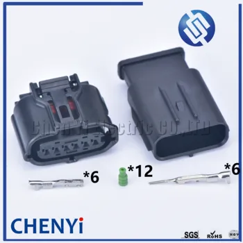 

1 set 6 pin sumitomo air conditioning wire harness connector automotive waterproof connector 90980-12303 6189-1083 For Toyota