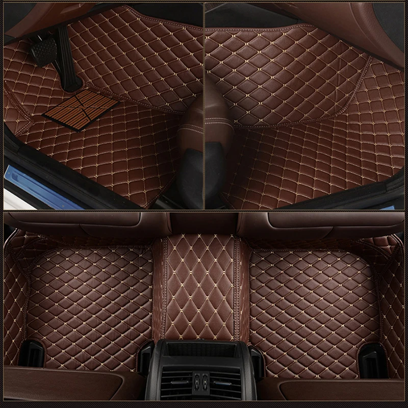 US $51.00 leather Custom car floor mat for VW Tiguan TOUAREG Touran Atlas GOL Caravelle Sharan variant carpet car accessories