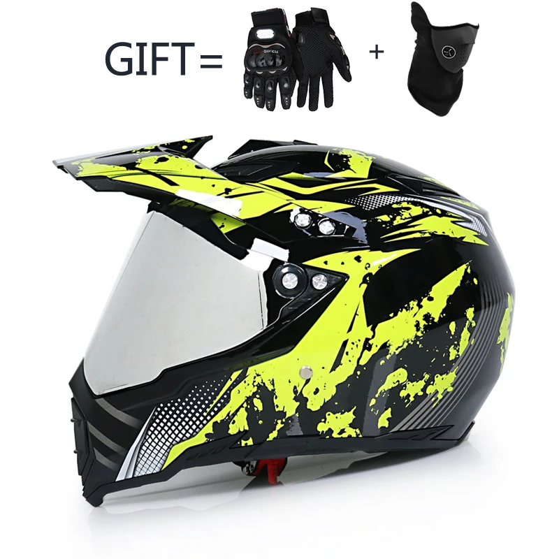 Высокое качество, мужской мотоциклетный шлем rcycle, мотоциклетный шлем rbike, шлем для мотокросса, шлем для мотокросса, ATV, бездорожье, полный шлем для гонок - Цвет: 15