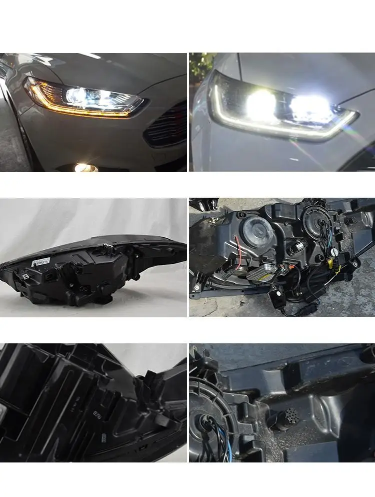 Drl Neblineros Para автозапчасти дневные ходовые огни автомобили Cob внешние светодиодные фары автомобильные фары в сборе для Ford Mondeo
