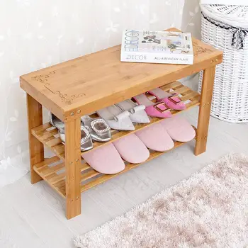 

Creative multi-layer shoe rack economical dust-proof assembly simple household storage storage shelf bamboo shoe cabinet