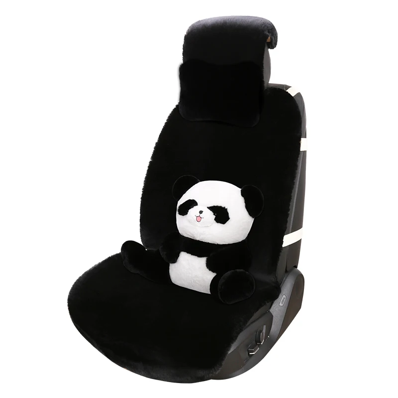 

New Winter Car Seat Cushion Single/1pcs Rex Rabbit Fur Seat Cover General Short Hair Wool Seat Cushion Furry Car Cushion