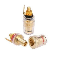 Соединитель усилителя Клеммная клемма 4 мм разъем типа "банан" черный и красный Соединительный терминал динамик