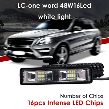 

Spotlight Driving Offroad WorkLights Headlight LED Fog Lights Lamp 6inch 48W 12V For Truck Cars ATV Auto Motorcycle SUV #Ger