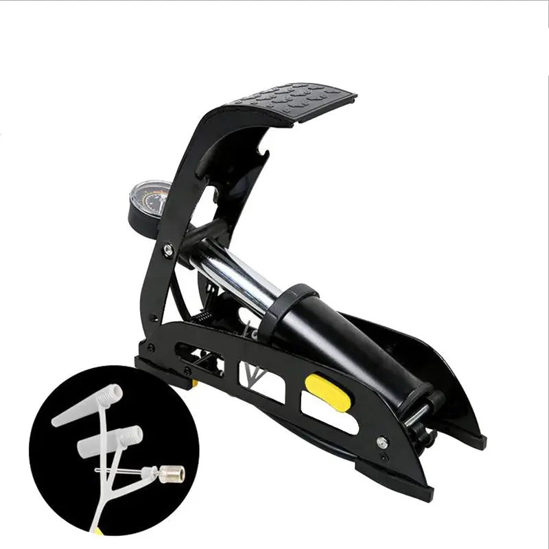 

Bike Pump SAHOO Shark Tiger Horizontal Bar Universal Bicycle Pedal Pump Electric Bike Motorcycle Foot Pump Convenient and Practi