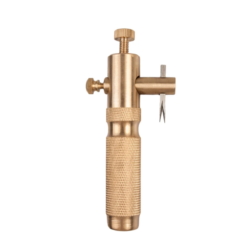 

Adjustable Violin Purfling Groove Cutter Copper Material Violin Making Luthier Tool with Blades