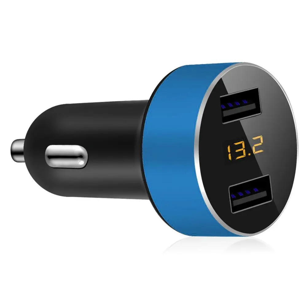 5 в 3.1A двойной Быстрая зарядка 3,0 быстрое USB Автомобильное зарядное устройство 12 В USB розетка автомобильный адаптер для смартфона iphone Xiaomi Mi 9 huawei P30 - Название цвета: Синий