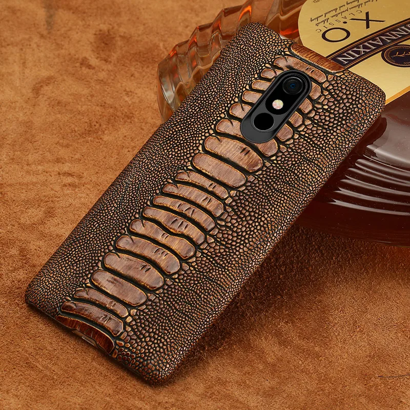100% Genuine Cowhide Leather Phone case For LG Stylo 5 Covers Luxury Cover for 4 V40 V50 G7 G8 ThinQ G6 G5 Q6 | Мобильные телефоны