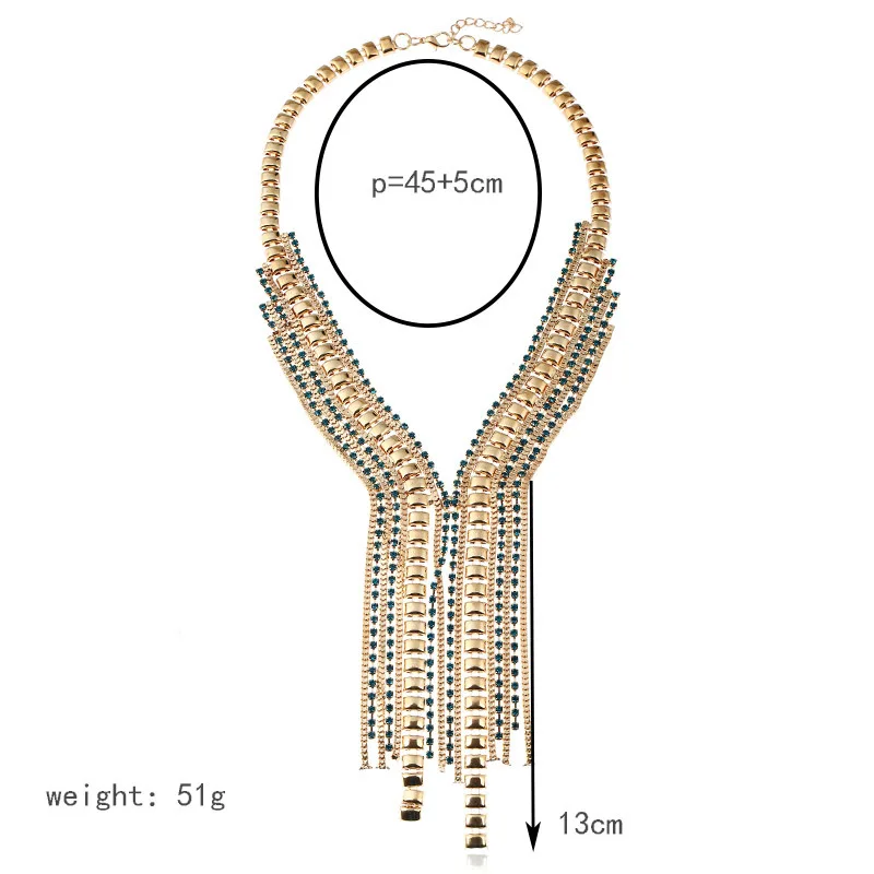 Lzhlq богемский женский большой кулон, массивное ювелирное изделие, Длинная цепочка с кисточкой, подчеркивающий индивидуальность, стильный чокер, ожерелье