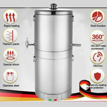 

15L Distiller Alcohol Water Home Electric Distiller Stainless Boiler Home Beer Maker Water Essential Oil Brewing Kit
