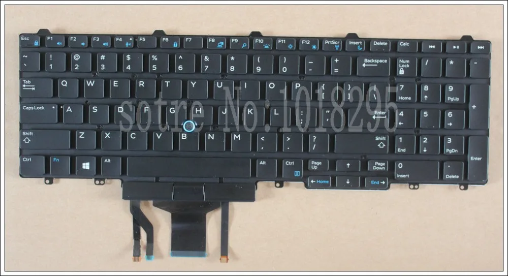 Новая клавиатура для ноутбука Dell Latitude E5550 US без рамки PK1313M4A00 0N7CXW SN7232 SG 63300