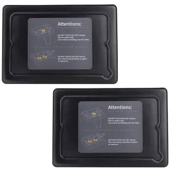 

ELEGOO 2PCS Plastic Resin Tank Set & FEP Pre-Installed 2 Lids 2 Allen Wrench Resin Vat Material Rack 3D Printer Parts Filament