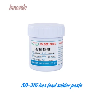 

SD-316 LED repair with lead solder paste Sn55 Pb45 special SMT patch solder paste 202 ° C electronic product solder 500G