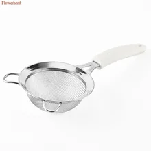 Высококачественное кухонное сито для муки из нержавеющей стали, ручное сито для муки и просеиватель для сахара, дуршлаг из проволоки, тонкая двойная сетка