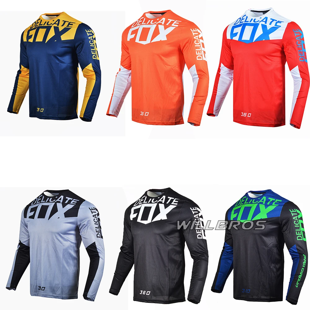 Motokros závodní dres ožehavý lišák 180 prizm černá dres donwhill jízdní kolo offroad T košile hora bicykl offroad dlouhé rukáv