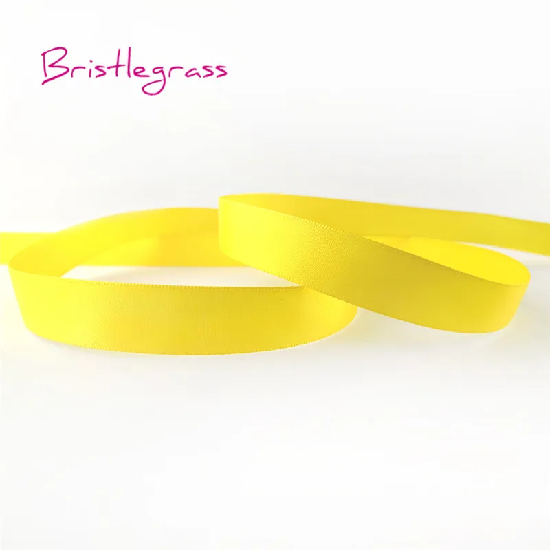 BRISTLEGRASS 5 ярдов 6/10/15/20/25/40/50 мм блестящей атласной лентой с бантом и цветочным рисунком, свадебное платье для рождественской вечеринки Подарочная коробка украшения для самодельного изготовления