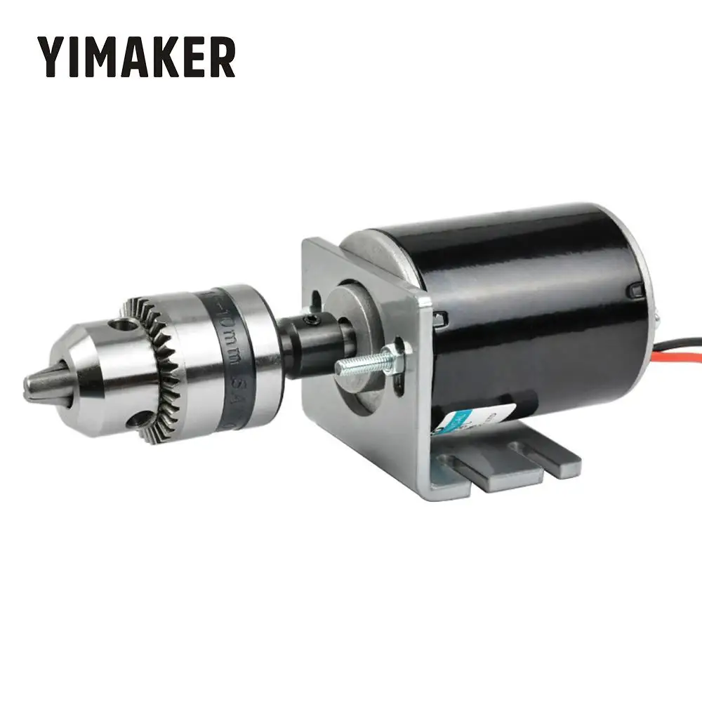 YIMAKER Micro DC 12 В 24 в мотор 30 Вт 3500 7000 об/мин высокоскоростные полые моторы вала