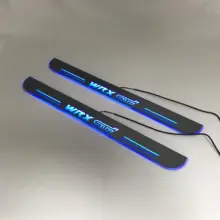Osmrk светодиодные движущиеся двери scuff для subaru wrx sti динамический порог пластина плоская подкладка накладки предохранители течёт/фиксированный светильник, 2 шт