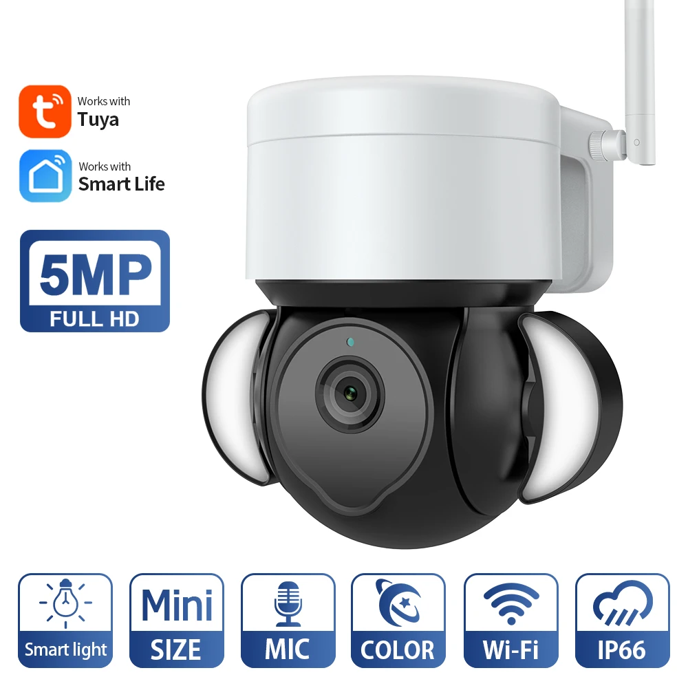 『Video Surveillance!!!』- Lofjers 5MP HD PTZ Wifi IP Camera Outdoor AI
Human Detection Wireless Security CCTV Camera 4X Digital Zoom Wifi
Camera