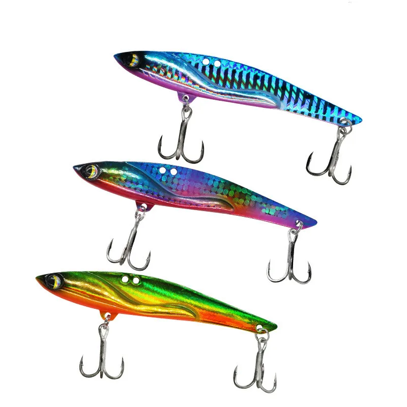 Fishing Lure Metal VIB Super Long Cast Vibration Artificial Lures 35g 10.5cm Seabass Slow Fast Search Hard Bait Lot 3 Piece Sale | Спорт и
