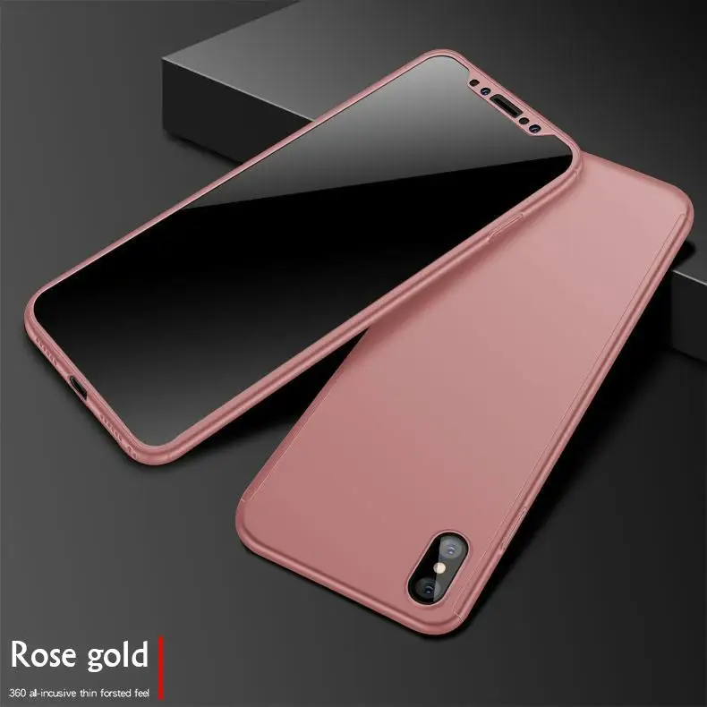 360 Полный Чехол для iPhone 11 Pro XS MAX X XR 8 Plus 6 6S 7 5 5S SE защитный чехол телефона Роскошный