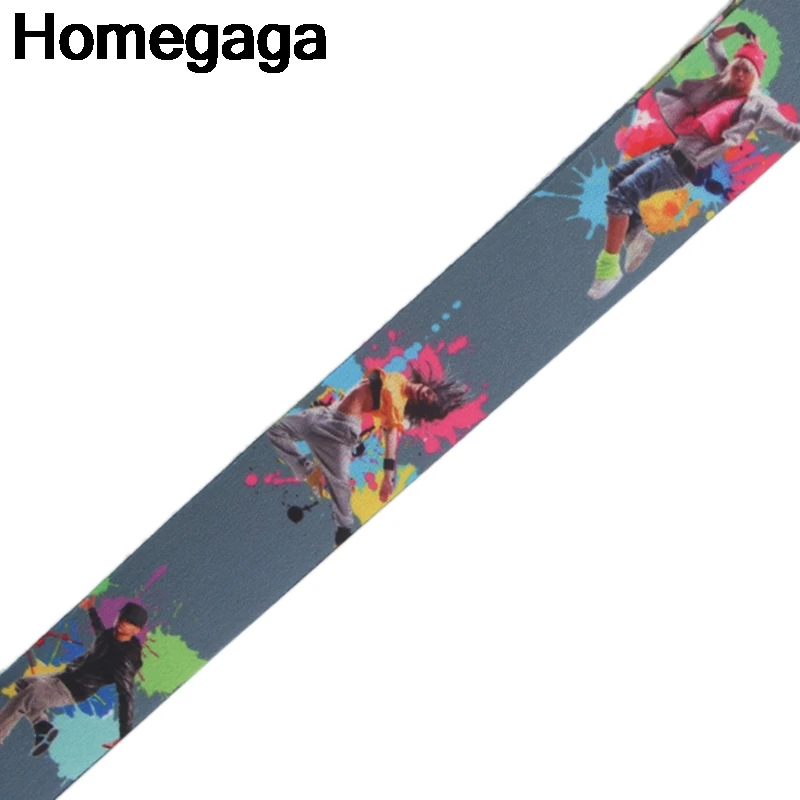 Homegaga уличный танец бирки ремешок на шею ремешки для ключей ID карта Пропуск Тренажерный зал мобильный телефон USB бейдж держатель DIY висячий канат D2285