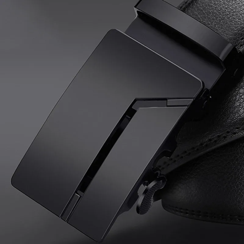 Famous style Male Metal Automatic Buckle Brand Belt Men Genuine Luxury Leather Men\'s business Belts for Men Strap dropshipping